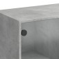 vidaXL Highboard mit Türen Betongrau 68x37x142 cm Holzwerkstoff