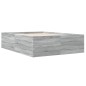 vidaXL Bettgestell Grau Sonoma 120x190 cm Holzwerkstoff vidaXL Bettgestell Grau Sonoma 120x190 cm Holzwerkstoff