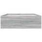vidaXL Bettgestell Grau Sonoma 120x190 cm Holzwerkstoff vidaXL Bettgestell Grau Sonoma 120x190 cm Holzwerkstoff