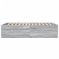 vidaXL Bettgestell Grau Sonoma 120x190 cm Holzwerkstoff vidaXL Bettgestell Grau Sonoma 120x190 cm Holzwerkstoff