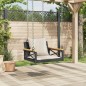 vidaXL Hängesessel mit Kissen Schwarz 63x62x40 cm Poly Rattan vidaXL Hängesessel mit Kissen Schwarz 63x62x40 cm Poly Rattan