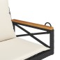 vidaXL Hängesessel mit Kissen Schwarz 63x62x40 cm Poly Rattan vidaXL Hängesessel mit Kissen Schwarz 63x62x40 cm Poly Rattan
