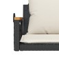 vidaXL Hängesessel mit Kissen Schwarz 63x62x40 cm Poly Rattan vidaXL Hängesessel mit Kissen Schwarz 63x62x40 cm Poly Rattan