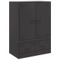 vidaXL Highboard Schwarz 67x39x95 cm Stahl vidaXL Highboard Schwarz 67x39x95 cm Stahl