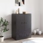 vidaXL Highboard Schwarz 67x39x95 cm Stahl vidaXL Highboard Schwarz 67x39x95 cm Stahl