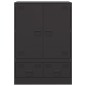 vidaXL Highboard Schwarz 67x39x95 cm Stahl vidaXL Highboard Schwarz 67x39x95 cm Stahl