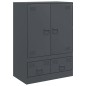 vidaXL Highboard Anthrazit 67x39x95 cm Stahl vidaXL Highboard Anthrazit 67x39x95 cm Stahl