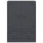 vidaXL Highboard Anthrazit 67x39x95 cm Stahl vidaXL Highboard Anthrazit 67x39x95 cm Stahl