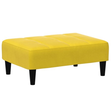 vidaXL Fußhocker Gelb 77x55x31 cm Samt