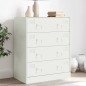 vidaXL Sideboard Weiß 67x39x83 cm Stahl vidaXL Sideboard Weiß 67x39x83 cm Stahl