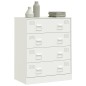 vidaXL Sideboard Weiß 67x39x83 cm Stahl vidaXL Sideboard Weiß 67x39x83 cm Stahl
