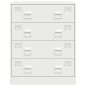vidaXL Sideboard Weiß 67x39x83 cm Stahl vidaXL Sideboard Weiß 67x39x83 cm Stahl
