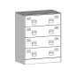vidaXL Sideboard Weiß 67x39x83 cm Stahl vidaXL Sideboard Weiß 67x39x83 cm Stahl