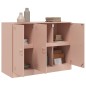 vidaXL Sideboard Rosa 99x39x73 cm Stahl vidaXL Sideboard Rosa 99x39x73 cm Stahl