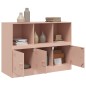 vidaXL Sideboard Rosa 99x39x73 cm Stahl vidaXL Sideboard Rosa 99x39x73 cm Stahl
