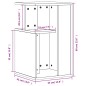 vidaXL Beistelltisch Sonoma-Eiche 35x35x60 cm Holzwerkstoff vidaXL Beistelltisch Sonoma-Eiche 35x35x60 cm Holzwerkstoff