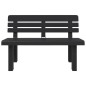 vidaXL Gartenbank Anthrazit 110x52x71 cm Polypropylen vidaXL Gartenbank Anthrazit 110x52x71 cm Polypropylen