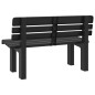 vidaXL Gartenbank Anthrazit 110x52x71 cm Polypropylen vidaXL Gartenbank Anthrazit 110x52x71 cm Polypropylen