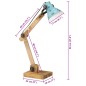 vidaXL Schreibtischlampe 25 W Blau 23x18x96 cm E27 vidaXL Schreibtischlampe 25 W Blau 23x18x96 cm E27