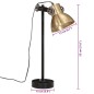 vidaXL Schreibtischlampe 25 W Antik-Messing 15x15x55 cm E27 vidaXL Schreibtischlampe 25 W Antik-Messing 15x15x55 cm E27