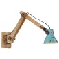 vidaXL Wandleuchte 25 W Blau 96x15x20 cm E27 vidaXL Wandleuchte 25 W Blau 96x15x20 cm E27