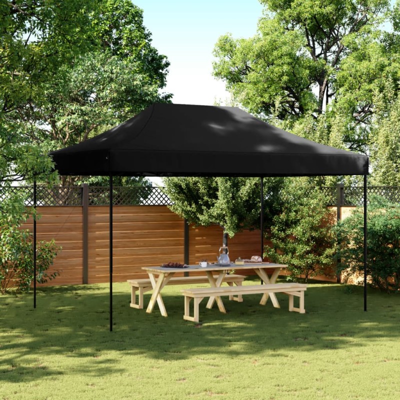 vidaXL Partyzelt Faltbar Pop-Up Schwarz 440x292x315 cm vidaXL Partyzelt Faltbar Pop-Up Schwarz 440x292x315 cm
