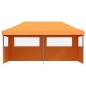 vidaXL Partyzelt Faltbar Pop-Up mit 3 Seitenteilen Orange vidaXL Partyzelt Faltbar Pop-Up mit 3 Seitenteilen Orange