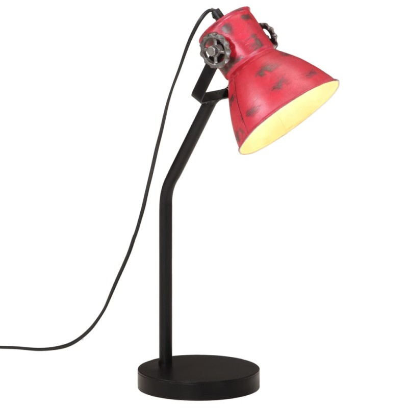 vidaXL Schreibtischlampe 25 W Rot 17x17x60 cm E27 vidaXL Schreibtischlampe 25 W Rot 17x17x60 cm E27