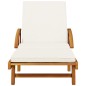 vidaXL Sonnenliegen 2 Stk. mit Auflagen 200x68x83 cm Massivholz Akazie vidaXL Sonnenliegen 2 Stk. mit Auflagen 200x68x83 cm Massivholz Akazie