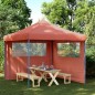 vidaXL Partyzelt Faltbar Pop-Up mit 2 Seitenteilen Terrakottarot vidaXL Partyzelt Faltbar Pop-Up mit 2 Seitenteilen Terrakottarot
