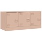 vidaXL TV-Schrank Rosa 99x39x44 cm Stahl vidaXL TV-Schrank Rosa 99x39x44 cm Stahl