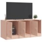 vidaXL TV-Schrank Rosa 99x39x44 cm Stahl vidaXL TV-Schrank Rosa 99x39x44 cm Stahl