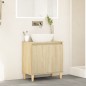 vidaXL Waschbeckenunterschrank Sonoma-Eiche 58x33x60 cm Holzwerkstoff vidaXL Waschbeckenunterschrank Sonoma-Eiche 58x33x60 cm Holzwerkstoff