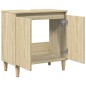 vidaXL Waschbeckenunterschrank Sonoma-Eiche 58x33x60 cm Holzwerkstoff vidaXL Waschbeckenunterschrank Sonoma-Eiche 58x33x60 cm Holzwerkstoff