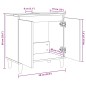 vidaXL Waschbeckenunterschrank Sonoma-Eiche 58x33x60 cm Holzwerkstoff vidaXL Waschbeckenunterschrank Sonoma-Eiche 58x33x60 cm Holzwerkstoff