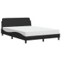 vidaXL Bett mit Matratze Schwarz 120x200 cm Kunstleder vidaXL Bett mit Matratze Schwarz 120x200 cm Kunstleder