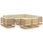 vidaXL 12-tlg. Garten-Lounge-Set mit Kissen Honigbraun Massivholz vidaXL 12-tlg. Garten-Lounge-Set mit Kissen Honigbraun Massivholz