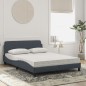 vidaXL Bett mit Matratze Dunkelgrau 140x200 cm Samt vidaXL Bett mit Matratze Dunkelgrau 140x200 cm Samt