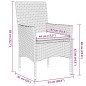 vidaXL 5-tlg. Garten-Essgruppe mit Kissen Schwarz Poly Rattan Akazie vidaXL 5-tlg. Garten-Essgruppe mit Kissen Schwarz Poly Rattan Akazie