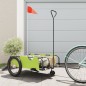 vidaXL Fahrradanhänger Grün und Schwarz Oxford-Gewebe & Eisen vidaXL Fahrradanhänger Grün und Schwarz Oxford-Gewebe & Eisen