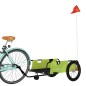 vidaXL Fahrradanhänger Grün und Schwarz Oxford-Gewebe & Eisen vidaXL Fahrradanhänger Grün und Schwarz Oxford-Gewebe & Eisen