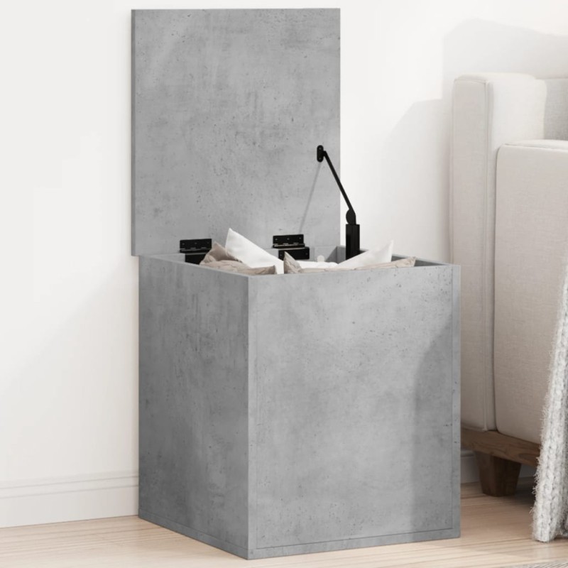 vidaXL Truhe Betongrau 40x42x46 cm Holzwerkstoff vidaXL Truhe Betongrau 40x42x46 cm Holzwerkstoff