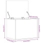 vidaXL Truhe Betongrau 60x42x46 cm Holzwerkstoff vidaXL Truhe Betongrau 60x42x46 cm Holzwerkstoff