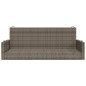 vidaXL Hängebank Grau 119x56x48 cm Poly Rattan vidaXL Hängebank Grau 119x56x48 cm Poly Rattan