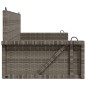 vidaXL Hängebank Grau 119x56x48 cm Poly Rattan vidaXL Hängebank Grau 119x56x48 cm Poly Rattan