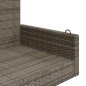 vidaXL Hängebank Grau 119x56x48 cm Poly Rattan vidaXL Hängebank Grau 119x56x48 cm Poly Rattan