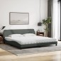 vidaXL Bett mit Matratze Dunkelgrau 200x200 cm Stoff vidaXL Bett mit Matratze Dunkelgrau 200x200 cm Stoff