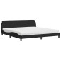 vidaXL Bett mit Matratze Schwarz 200x200 cm Samt vidaXL Bett mit Matratze Schwarz 200x200 cm Samt