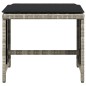 vidaXL Gartenhocker mit Kissen 4 Stk. Hellgrau 40x40x35 cm Poly Rattan vidaXL Gartenhocker mit Kissen 4 Stk. Hellgrau 40x40x35 cm Poly Rattan