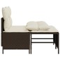 vidaXL 4-tlg. Garten-Sofagarnitur mit Kissen Braun Poly Rattan vidaXL 4-tlg. Garten-Sofagarnitur mit Kissen Braun Poly Rattan